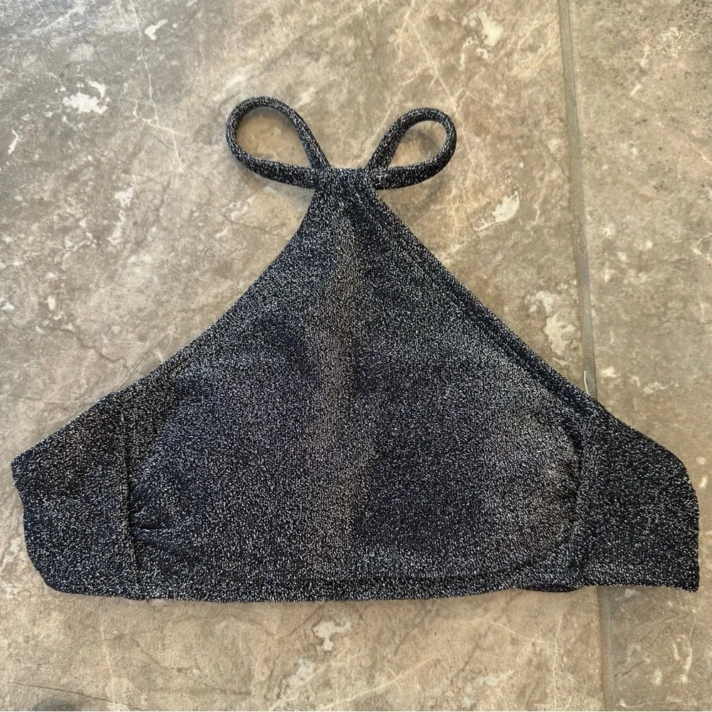 Wild Fable Silver Metallic Halter Bikini size XS | XXS